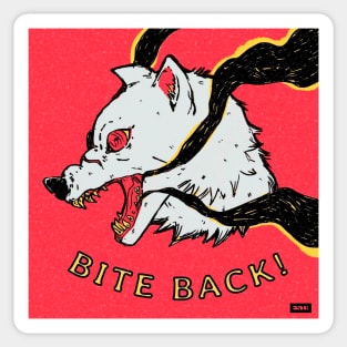 WOLF BITE BACK! Sticker